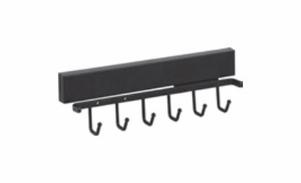 Habor White 295B-PC: 12" Sliding Belt Rack - Chrome: RTA Kitchen Cabinet