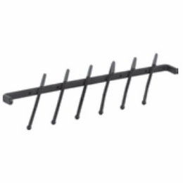 Habor White 296T-MB: Screw-Mount Tie Rack - Matte Black: RTA Kitchen Cabinet
