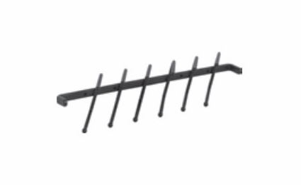 Habor White 296T-PC: Screw-Mount Tie Rack - Chrome: RTA Kitchen Cabinet