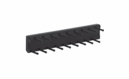 Habor White 355T-SN: 14" Sliding Tie Rack - Satin Nickel: RTA Kitchen Cabinet