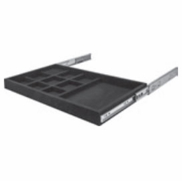 Habor White JD1-24R-BL: 10 Compartment Jewelry Drawer - Black: RTA Kitchen Cabinet
