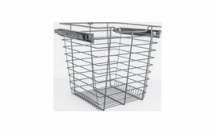 Habor White POB1-141717CH: Pullout Basket - Chrome: RTA Kitchen Cabinet