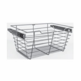 Habor White POB1-142311CH: Pullout Basket - Chrome: RTA Kitchen Cabinet