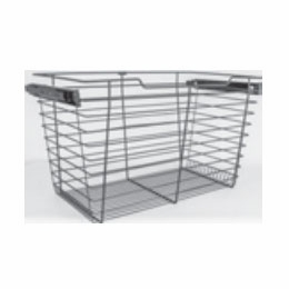 Habor White POB1-142317CH: Pullout Basket - Chrome: RTA Kitchen Cabinet