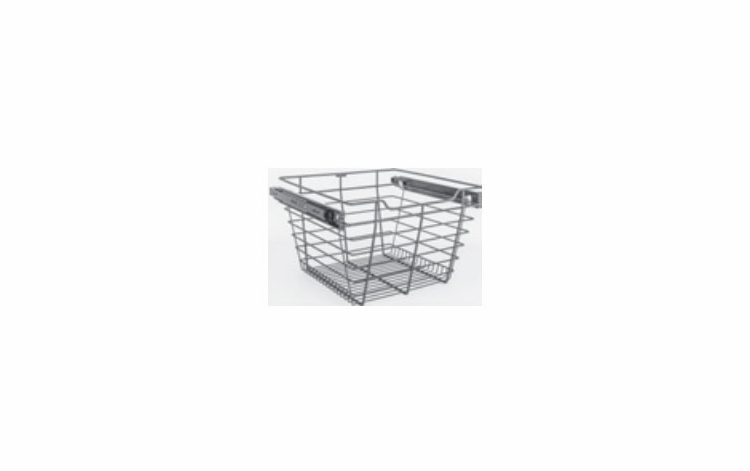 Habor White POB1-161711CH: Pullout Basket - Chrome: RTA Kitchen Cabinet