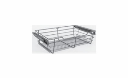 Habor White POB1-16236CH: Pullout Basket - Chrome: RTA Kitchen Cabinet
