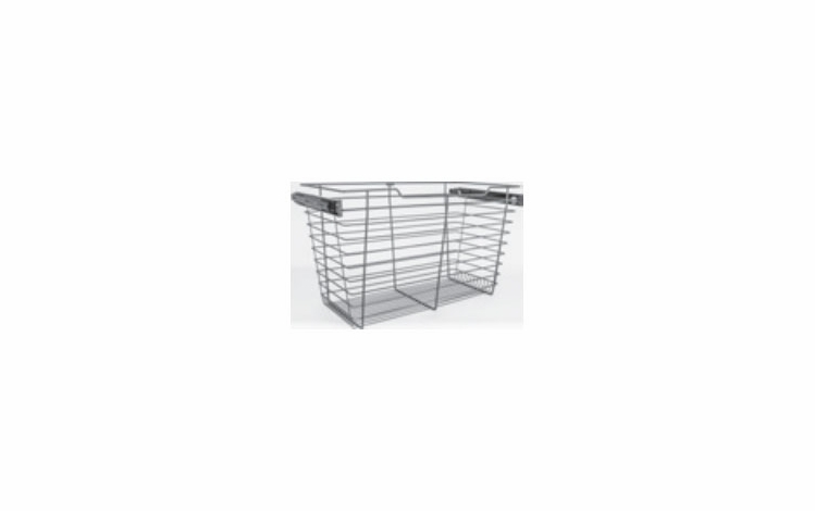Habor White POB1-162917CH: Pullout Basket - Chrome: RTA Kitchen Cabinet