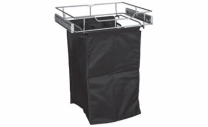 Habor White POHS-14ORB: Side-Mount Pullout Hamper - Bronze: RTA Kitchen Cabinet