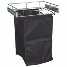 Habor White POHS-14ORB: Side-Mount Pullout Hamper - Bronze: RTA Kitchen Cabinet