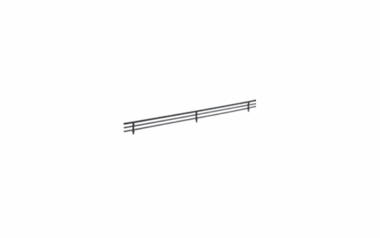 Habor White SF23-MB: 23" Shoe Fence - Matte Black: RTA Kitchen Cabinet