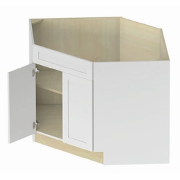 Hampton ASB36: Angle Sink Base Cabinet: Assembled Kitchen Cabinets