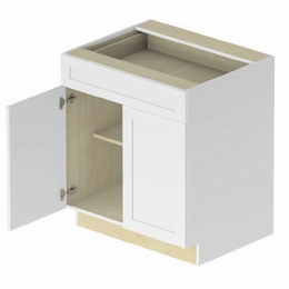 Hampton B30: 2 Door - 1 Drawer Base Cabinet: Assembled Kitchen Cabinets