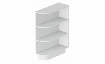 Hampton BEC9-L: Base Open End Cabinet - Left: Assembled Kitchen Cabinets