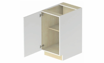 Hampton FHB18: 1 Full Height Door Base Cabinet: Assembled Kitchen Cabinets