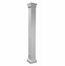 Hampton FSP6X6: Fluted Square Post: Assembled Kitchen Cabinets