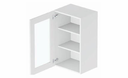 Hampton GDW1530: Glass Door Wall Cabinet: Assembled Kitchen Cabinets