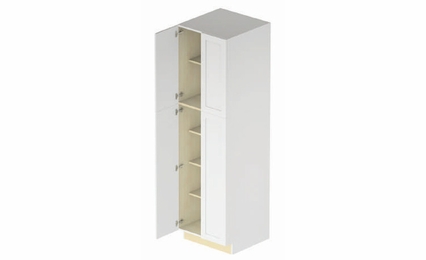 Hampton UC2490: 4 Door Utility Cabinet: Assembled Kitchen Cabinets