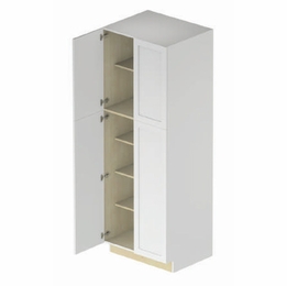 Hampton UC3084: 4 Door Utility Cabinet: Assembled Kitchen Cabinets