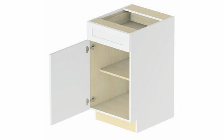 Hampton VB18: 1 Door - 1 Drawer Vanity Base Cabinet: Assembled Kitchen Cabinets