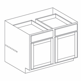 Hanover Bayside Paint B39: Base Cabinet: Assembled Kitchen Cabinets