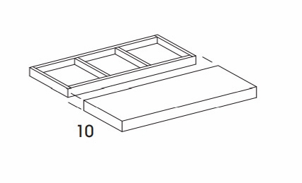 Hanover Bayside Paint FSHELF30: Floating Shelf: Assembled Kitchen Cabinets