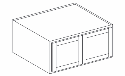 Hanover Bayside Paint RW3612: Refrigerator Wall Cabinet: Assembled Kitchen Cabinets