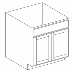Hanover Bayside Paint SB30: Sink Base Cabinet: Assembled Kitchen Cabinets