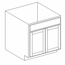 Hanover Bayside Paint SB33: Sink Base Cabinet: Assembled Kitchen Cabinets