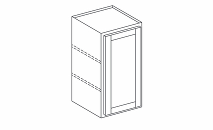 Hanover Bayside Paint W1830: Single Door Wall Cabinet: Assembled Kitchen Cabinets