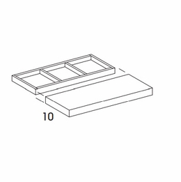 Hanover Biscayne Paint FSHELF24: Floating Shelf: Assembled Kitchen Cabinets