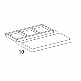 Hanover Biscayne Paint FSHELF30: Floating Shelf: Assembled Kitchen Cabinets