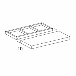 Hanover Biscayne Paint FSHELF36: Floating Shelf: Assembled Kitchen Cabinets