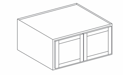 Hanover Biscayne Paint RW3318: Refrigerator Wall Cabinet: Assembled Kitchen Cabinets