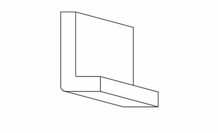 Hanover Biscayne Paint STCROWN: 4" Starter Crown Molding: Assembled Kitchen Cabinets