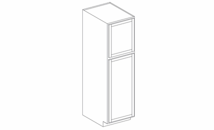 Hanover Biscayne Paint U249624-SHELFKIT: Utility Cabinet With Shelfkit: Assembled Kitchen Cabinets