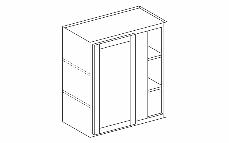 Hanover Biscayne Paint WC2430: Wall Corner Cabinet: Assembled Kitchen Cabinets