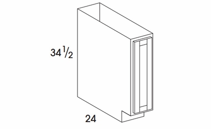 Hanover Grey B09FH: Base Cabinet: Assembled Kitchen Cabinets