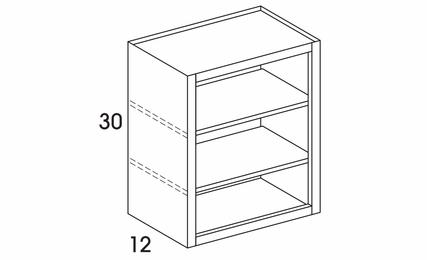 Hanover Grey BK1830: Bookcase Cabinet: Assembled Kitchen Cabinets