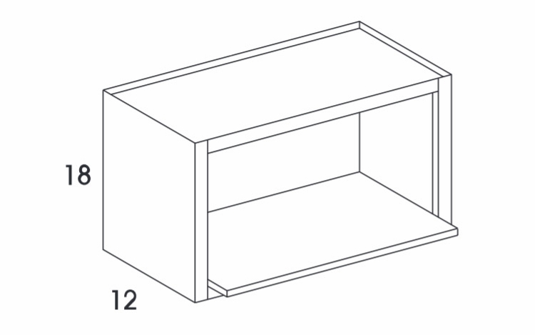 Hanover Grey MWC3018: Microwave Wall Cabinet: Cabinet: Assembled Kitchen Cabinets