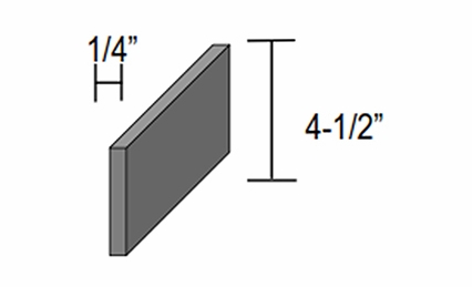 Hanover Grey TOEKICK: 4-1/2" Toe Kick: Assembled Kitchen Cabinets