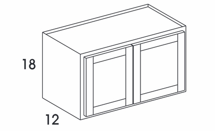 Hanover Grey W3618: Bridge Wall Cabinet: Assembled Kitchen Cabinets