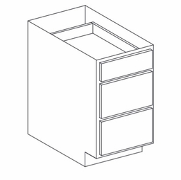 Hanover Juniper Paint DB24D3: 3 Drawer Base Cabinet: Assembled Kitchen Cabinets
