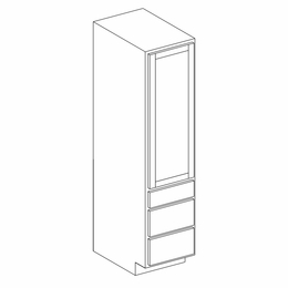 Hanover Juniper Paint LCD188021: Linen Cabinet With Drawers: Assembled Kitchen Cabinets