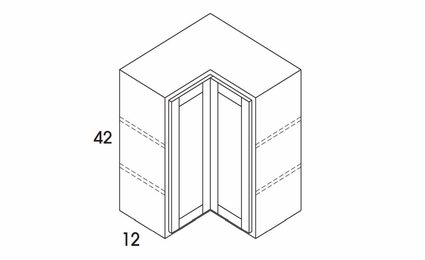Hanover Juniper Paint WER2442: Wall Corner Easy Reach Cabinets: Assembled Kitchen Cabinets