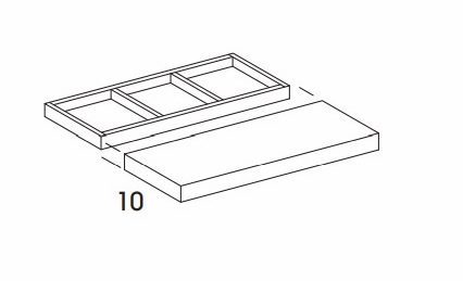 Hanover Laurel Paint FSHELF24: Floating Shelf: Assembled Kitchen Cabinets