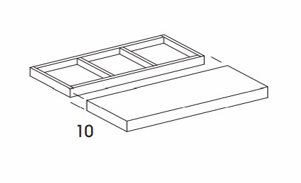 Hanover Midnight Paint FSHELF36: Floating Shelf: Assembled Kitchen Cabinets