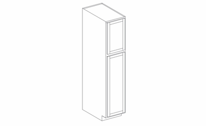 Hanover Midnight Paint U189024-SHELFKIT: Utility Cabinet With Shelfkit: Assembled Kitchen Cabinets