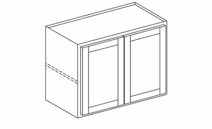 Hanover Midnight Paint W2424DD: Bridge Wall Cabinet: Assembled Kitchen Cabinets