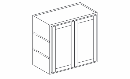 Hanover Palmetto Paint W3330: Double Door Wall Cabinet: Assembled Kitchen Cabinets