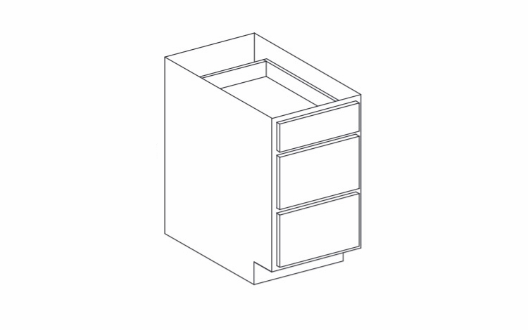 Hanover Seabreeze Paint DB18D3: Drawer Base Cabinet: Assembled Kitchen Cabinets